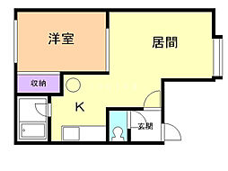 チップの家 1LDKの間取図画像