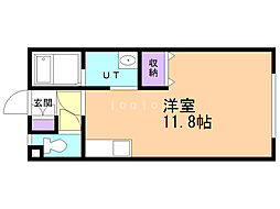 アイビー旭医前2 ワンルームの間取図画像