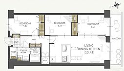 間取図画像 3LDK