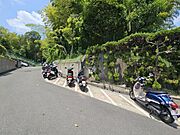 バイク置き場：管理が行き届いています。