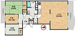 メゾン千里丘5番街S棟 3LDKの間取図画像