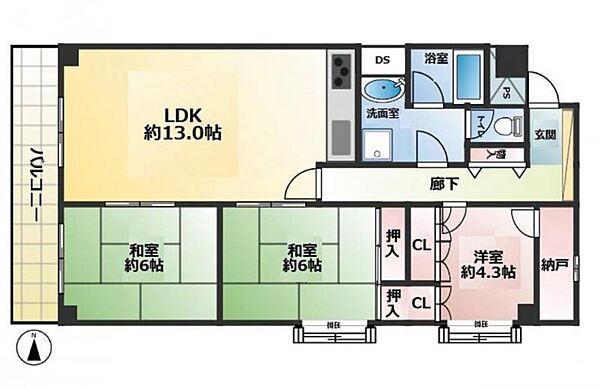 間取りを拡大表示
