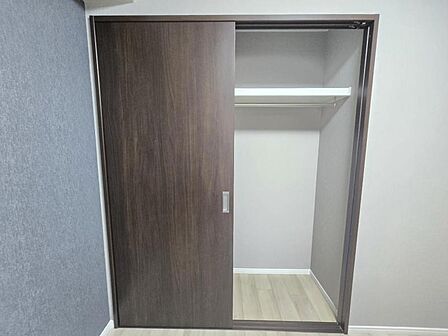 洋室4.6帖:広い内部スペースで衣類や小物をたっぷり収納可能。
