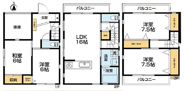 間取りを拡大表示