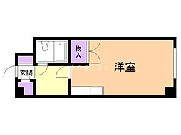 東8・2ホワイトハウス ワンルームの間取図画像