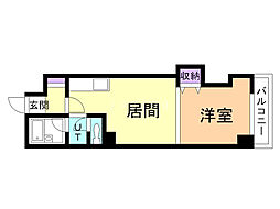 ナッツスピリット1 1LDKの間取図画像