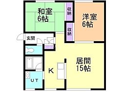 ライフアート南永山 2LDKの間取図画像