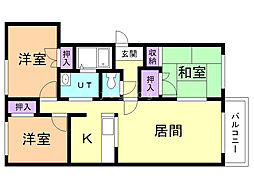 間取図画像 3LDK