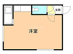 アルハンブラ ワンルームの間取図画像