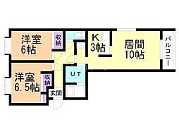 フォーレスト5・5 2LDKの間取図画像