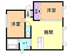 間取図画像 2LDK