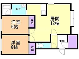 間取図画像 2LDK