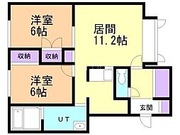 間取図画像 2LDK
