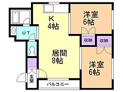 間取図画像 2LDK