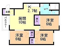 間取図画像 3LDK