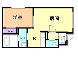 間取図画像 1LDK