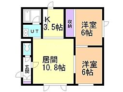 間取図画像 2LDK