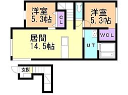 間取図画像 2LDK