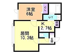 間取図画像 1LDK