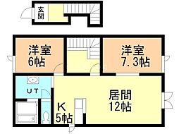 間取図画像 2LDK