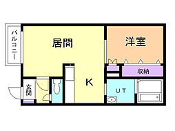 Cynthia5 1LDKの間取図画像