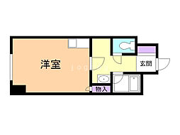 朝日プラザ旭川5条通 ワンルームの間取図画像