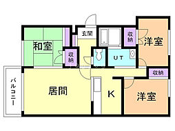 グレイトピアレジデンス 3LDKの間取図画像