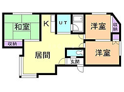 ソピアー春光 3LDKの間取図画像
