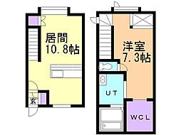 studioA 1LDKの間取図画像
