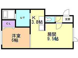 ネオ 1LDKの間取図画像