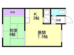 間取図画像 1LDK