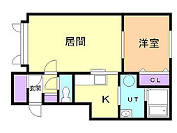 ファベリー 1LDKの間取図画像