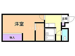 レオパレスプレミール 1Kの間取図画像