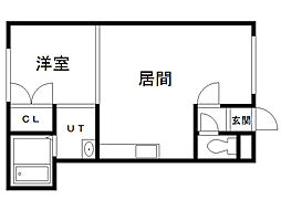 間取図画像 1LDK