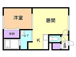 フォレスト31 1LDKの間取図画像