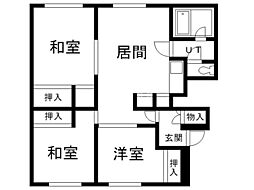 春光2・3ハイツ 3LDKの間取図画像