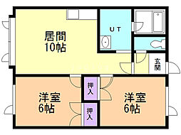 間取図画像 2LDK