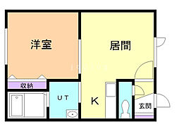 フルハウス 1LDKの間取図画像