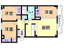 間取図画像 3LDK