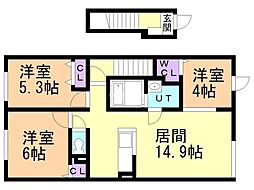 間取図画像 3LDK