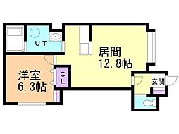 間取図画像 1LDK