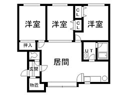 ファミールC 3LDKの間取図画像