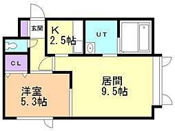 ペコラ 1LDKの間取図画像