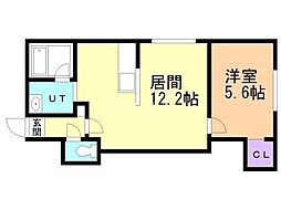 フランシール 1LDKの間取図画像
