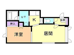 Fortevilla 1LDKの間取図画像