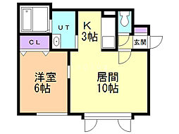 ミニボックス 1LDKの間取図画像