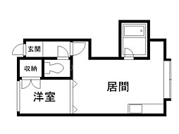 ロンシャン氷点 1DKの間取図画像