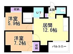 エンドレス26 2LDKの間取図画像