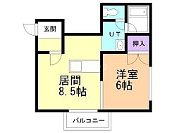 間取図画像 1DK