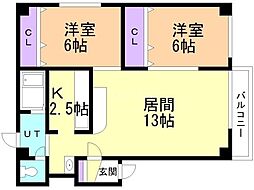 間取図画像 2LDK